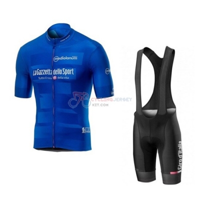 Giro d'Italia Cycling Jersey Kit Short Sleeve 2019 Blue