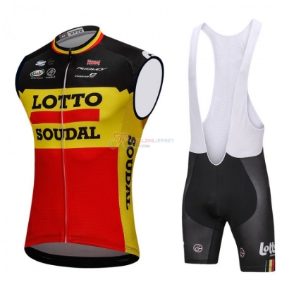 Wind Vest 2018 Lotto Soudal Black and Yellow
