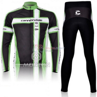 Cannondale Cycling Jersey Kit Long Sleeve 2011 White And Green