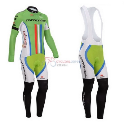 Cannondale Cycling Jersey Kit Long Sleeve 2014 Green And Red