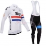 Sky Cycling Jersey Kit Long Sleeve 2014 White