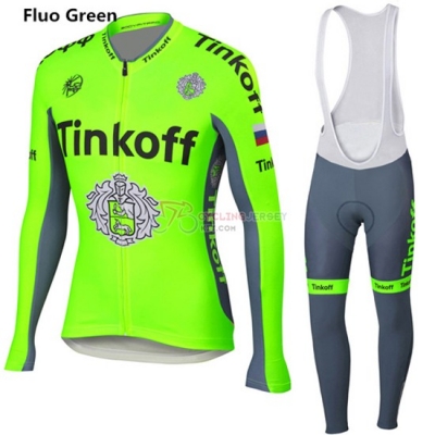 Thinkoff Cycling Jersey Kit Long Sleeve 2016 Green And Gray