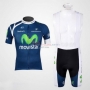 Movistar Cycling Jersey Kit Short Sleeve 2012 Blue