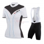 Women Cycling Jersey Kit Nalini Short Sleeve 2015 Black And White