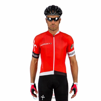 2017 Wieiev Cycling Jersey Kit Short Sleeve red