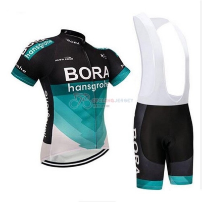 2018 Bora Cycling Jersey Kit Short Sleeve Black and Teal