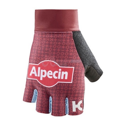 2018 Katusha Alpecin Short Finger Gloves