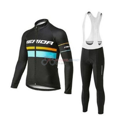 Merida Cycling Jersey Kit Long Sleeve 2020 Black Blue