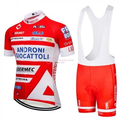 Androni Giocattoli Cycling Jersey Kit Short Sleeve 2018 Orange and White