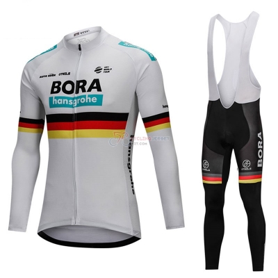 Bora Campioni Belgium Cycling Jersey Kit Long Sleeve White