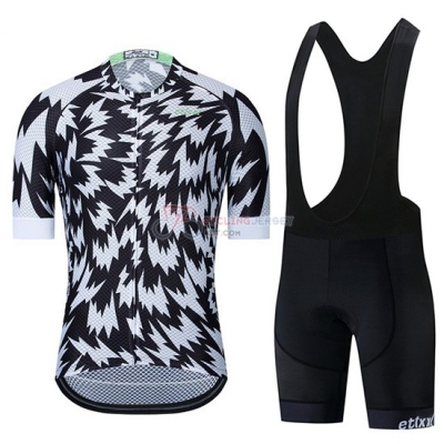 Etixxl Cycling Jersey Kit Short Sleeve 2019 Black White