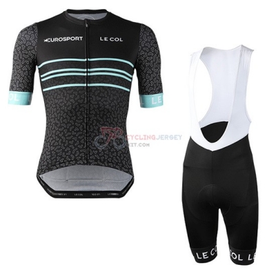 Eurosport Lecol Cycling Jersey Kit Short Sleeve 2019 Black Mint