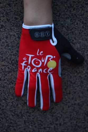 Cycling Gloves Tour de France red
