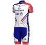 Groupama-FDJ Cycling Jersey Kit Short Sleeve 2020 Red Blue