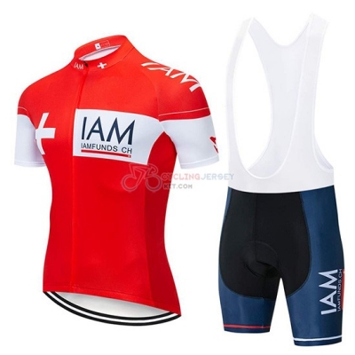 IAM Cycling Jersey Kit Short Sleeve 2019 Red White