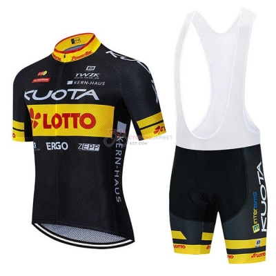 Kuota Cycling Jersey Kit Short Sleeve 2020 Black Yellow