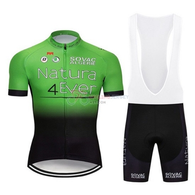 Natura 4 Ever Cycling Jersey Kit Short Sleeve 2019 Green Black