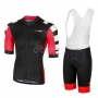 RH+ Stratos Cycling Jersey Kit Short Sleeve 2018 Black Red