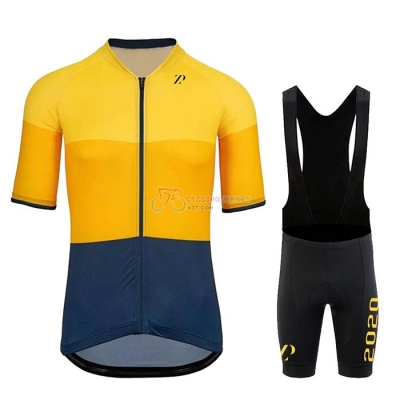Rapha Cycling Jersey Kit Short Sleeve 2020 Yellow Blue