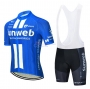 Sunweb Cycling Jersey Kit Short Sleeve 2020 Blue White