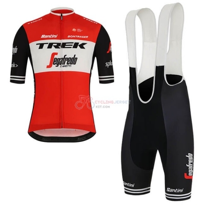 Trek Segafredo Cycling Jersey Kit Short Sleeve 2019 Red White