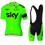 Sky Cycling Jersey Kit Short Sleeve 2016 Green