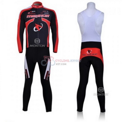 Merida Cycling Jersey Kit Long Sleeve 2011 Black And Red
