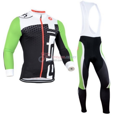 Castelli Cycling Jersey Kit Long Sleeve 2014 Black And Green