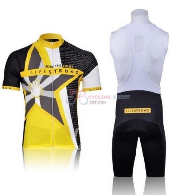 Livestrong Cycling Jersey Kit Short Sleeve 2011 Yellow And Black