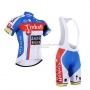 Saxobank Cycling Jersey Kit Short Sleeve 2015 White And Sky Blue
