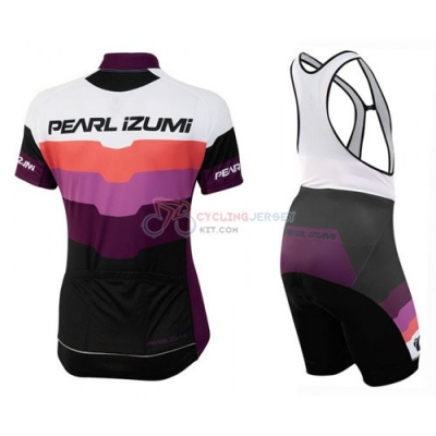 Women Cycling Jersey Kit Pearl izumi Short Sleeve 2016 Black And Purple