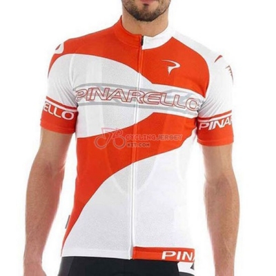 Pinarello Cycling Jersey Kit Short Sleeve 2016 White And Orange