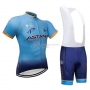 2018 Astana Cycling Jersey Kit Short Sleeve Blue