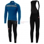 Castelli Puro 3 Cycling Jersey Kit Long Sleeve 2019 Bluee Black