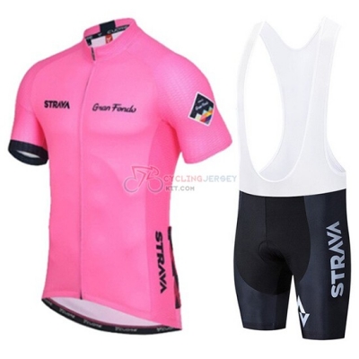 STRAVA Cycling Jersey Kit Short Sleeve 2019 Pink