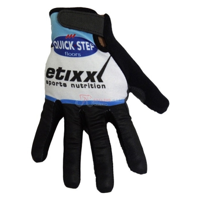 2020 Etixx Quick Step Long Finger Gloves Black White