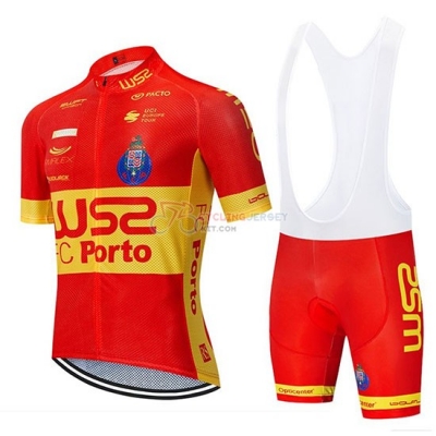 W52 FC Porto Cycling Jersey Kit Short Sleeve 2020 Red Yellow