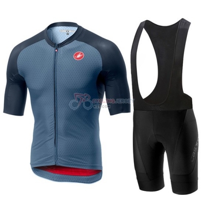Castelli Aero Race Cycling Jersey Kit Short Sleeve 2019 Blue Red