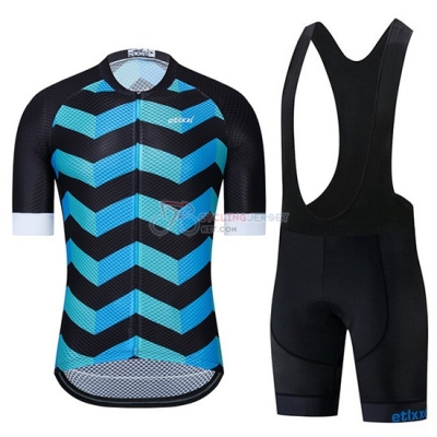 Etixxl Cycling Jersey Kit Short Sleeve 2019 Blue Black