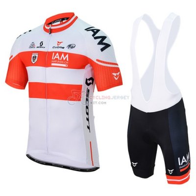 IAM Cycling Jersey Kit Short Sleeve 2017 White Red