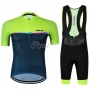 Jokvie Cycling Jersey Kit Short Sleeve 2019 Green Spento Blue