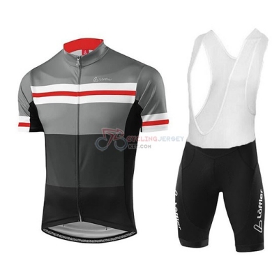Loffler Cycling Jersey Kit Short Sleeve 2018 Black Gray