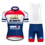 Lotto NL-Jumbo Cycling Jersey Kit Short Sleeve 2019 Blue White Red