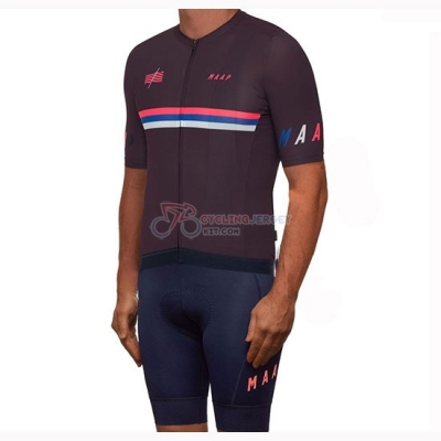 Maap Nationals Mulberry Cycling Jersey Kit Short Sleeve 2019 Brown
