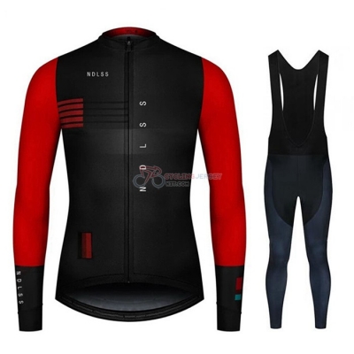 NDLSS Cycling Jersey Kit Long Sleeve 2020 Black Red