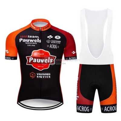 Pauwels Cycling Jersey Kit Short Sleeve 2019 Black Orange