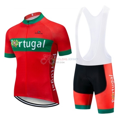 Portugal Cycling Jersey Kit Short Sleeve 2019 Green Red