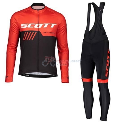 Scott Cycling Jersey Kit Long Sleeve 2019 Black Red