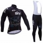 Sky Cycling Jersey Kit Long Sleeve 2017 blue