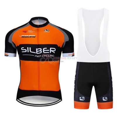 Sliber Cycling Jersey Kit Short Sleeve 2019 Orange Black